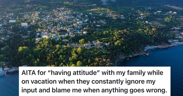 Aerial View of Coastal Town in Alupka, Crimea