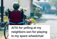 Disabled Neighbor Caught Kids Playing With Their Wheelchair, But Everyone Downplayed The Incident And Said They Were Overreacting