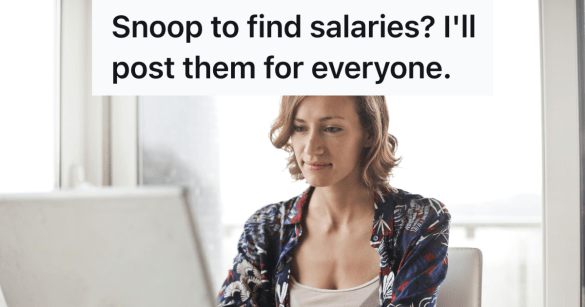 woman on the computer