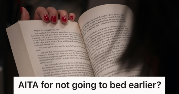 woman reading a book