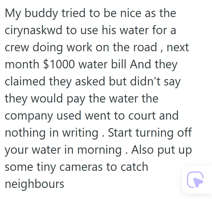 05  05 53 Homeowners Called The Police On Neighbors Using Their Water, But It Might Not Be As Bad As It Sounds