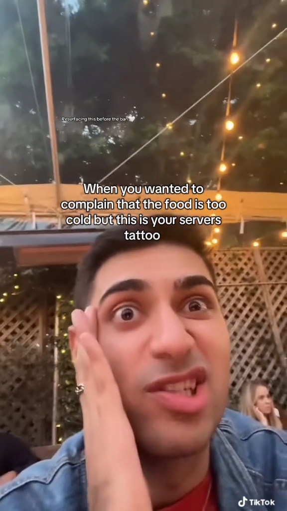 A man at a restaurant