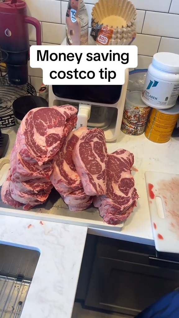 A ton of steak from Costco