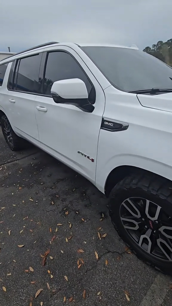 A GMC Yukon with off-road tires