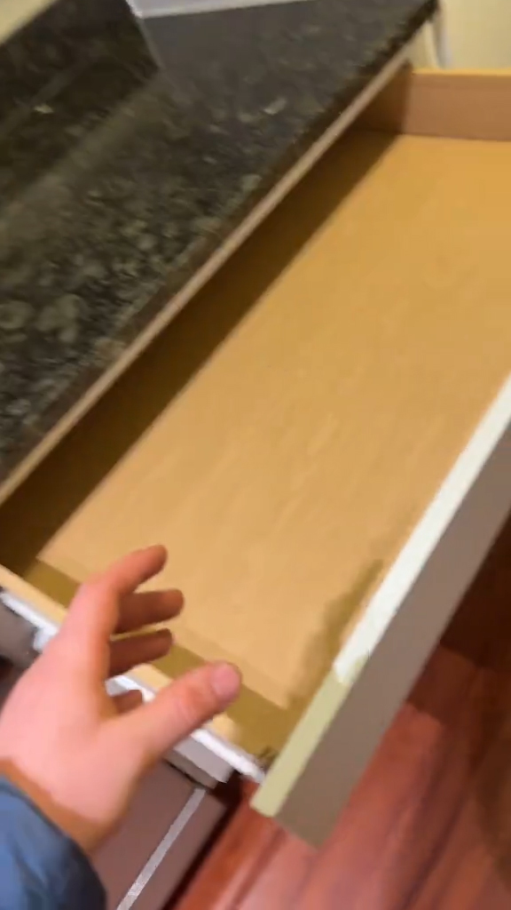 A recently repainted kitchen