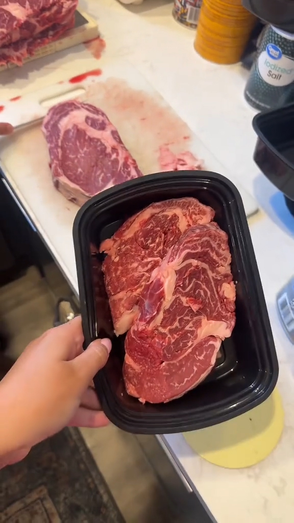 A ton of steak from Costco
