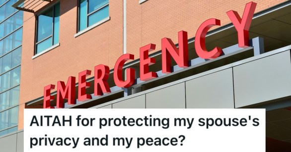 An emergency department sign