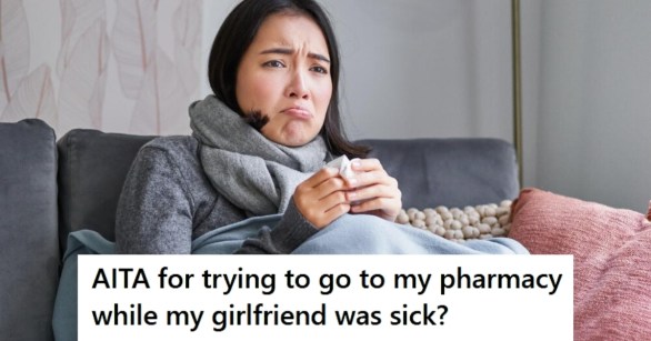 Sad woman with a cold holding tissue