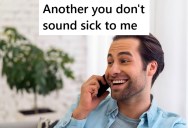 Boss Scolded Manager For Believing An Employee Was Sick, But When The Employee Showed Up, They Had A Surprise For Him