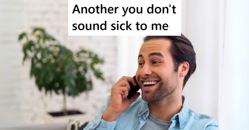 Man talking on his phone and smiling