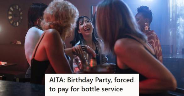 Women laughing and joking at a night club