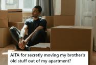 Brother Refused To Pick Up His Boxes For A Year, So He Delivered Them To His Apartment