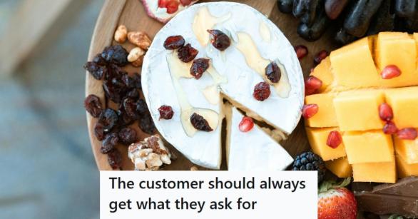 Photo of cheese ball with cranberries on top