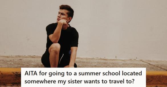 Man sitting on the curb thinking about what to do next