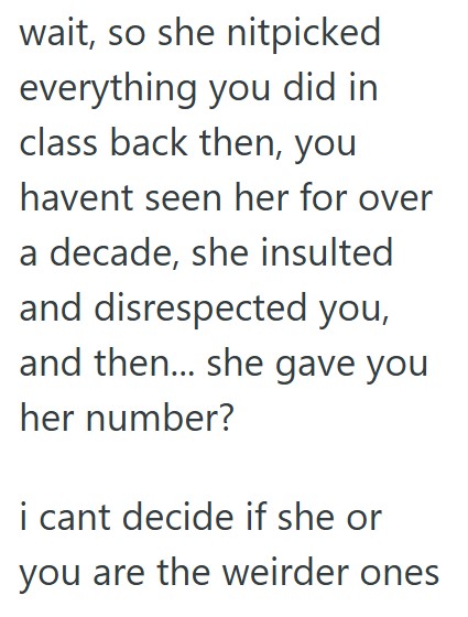 Comment 2 7 Former Student Tried To Warn His Old Teacher Of A Skunk, But She Wouldnt Listen. So He Just Shut Up And Let Nature Take Its Course.