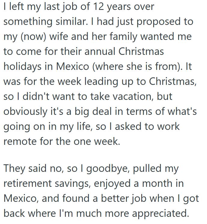 Comment 4 57 His Manager Told Him That He Couldnt Take A Week Off When His Child Is Born, So This New Dad Filed For The Family Medical Leave Act And Took 12 Weeks Off Instead