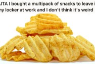 Office Worker Threw A Multipack Of Her Favorite Snacks Into Her Grocery Store Shopping Cart, But Her Remote-Worker Husband Was Offended