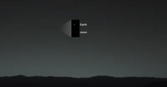 2014 Picture of Earth from Martian Surface