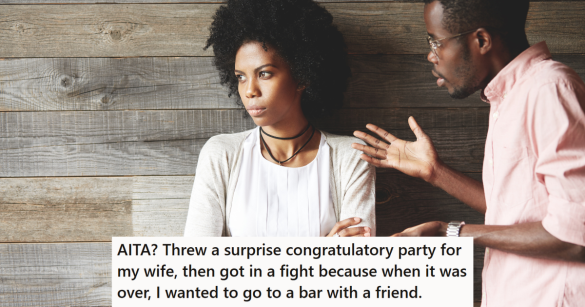 Husband and wife arguing