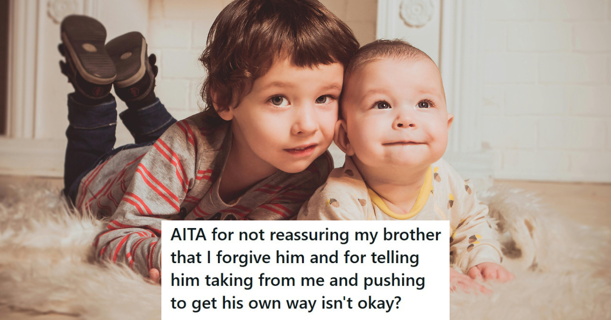 Younger Brother Always Wants Things To Be His Way, So The Older Brother Refused To Ever Hang Out With Him Again Two little boys playing on the carpet