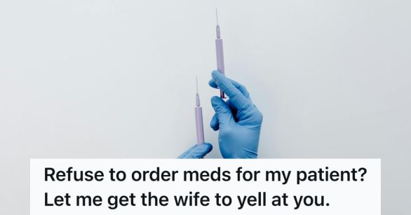 Two needles full of medicine