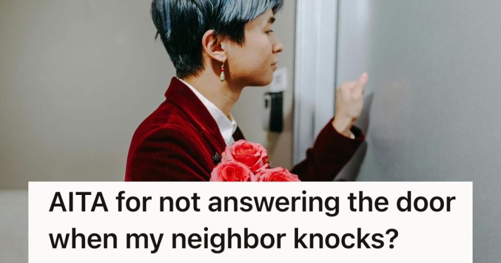 Man knocking on door