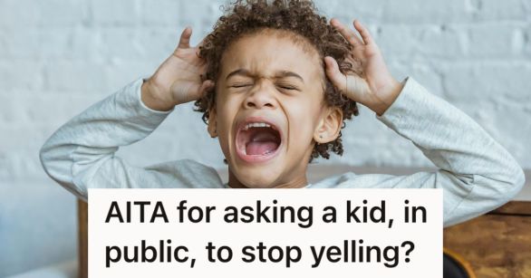 Young child screaming