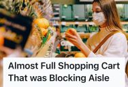A Full Shopping Cart Was Blocking The Aisle, So She Moved It To A Different One And Enjoyed The Outcome