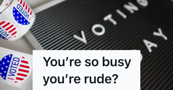 Voting sign and stickers