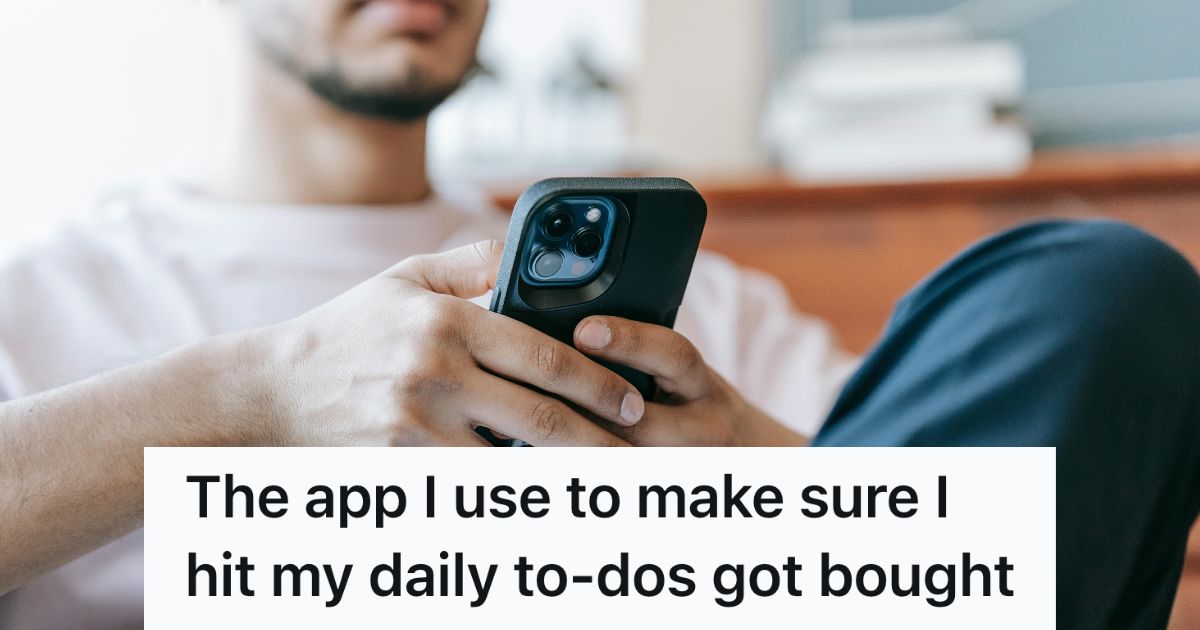 Man using a smartphone