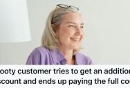 A Customer Got 40% Off Due To An Error, But She Whined About It And Lost The Discount