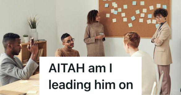 Office workers in a meeting