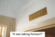 Impatient Customers Claimed The Bathroom Lock Was Broken, So The Manager Opened It And Found An Employee Still Inside