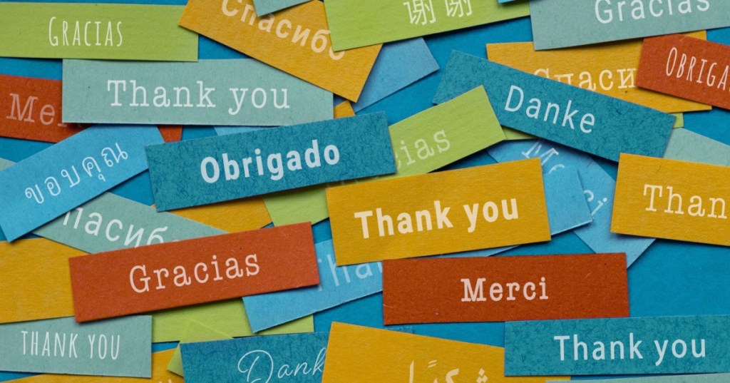 Thank You in many languages
