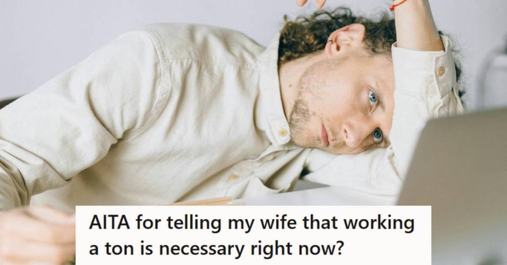 Man laying his head on the desk due to stress