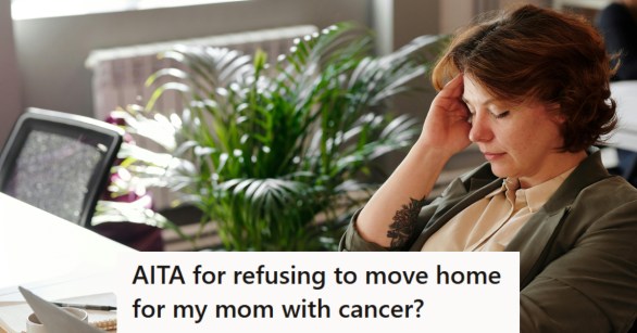 Woman holding her head as she faces tough decisions