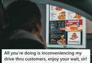Rude Customer Refuses To Move His Truck At The Drive-Thru, So The Manager Serves Everyone Else First. Now He’s Left Angry And Questioning The Situation.