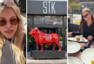 Steak House Customer Shows How Small Their Portions Are During Happy Hour. – ‘I’m putting my thumb next to it so you guys can compare the size.’