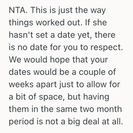 Screenshot 2025 05 01 at 1.11.58 PM Her Best Friend Got Engaged A Year Ago But Has Yet To Set The Date, So Now This Recently Engaged Woman Is Afraid She Might Upset Her