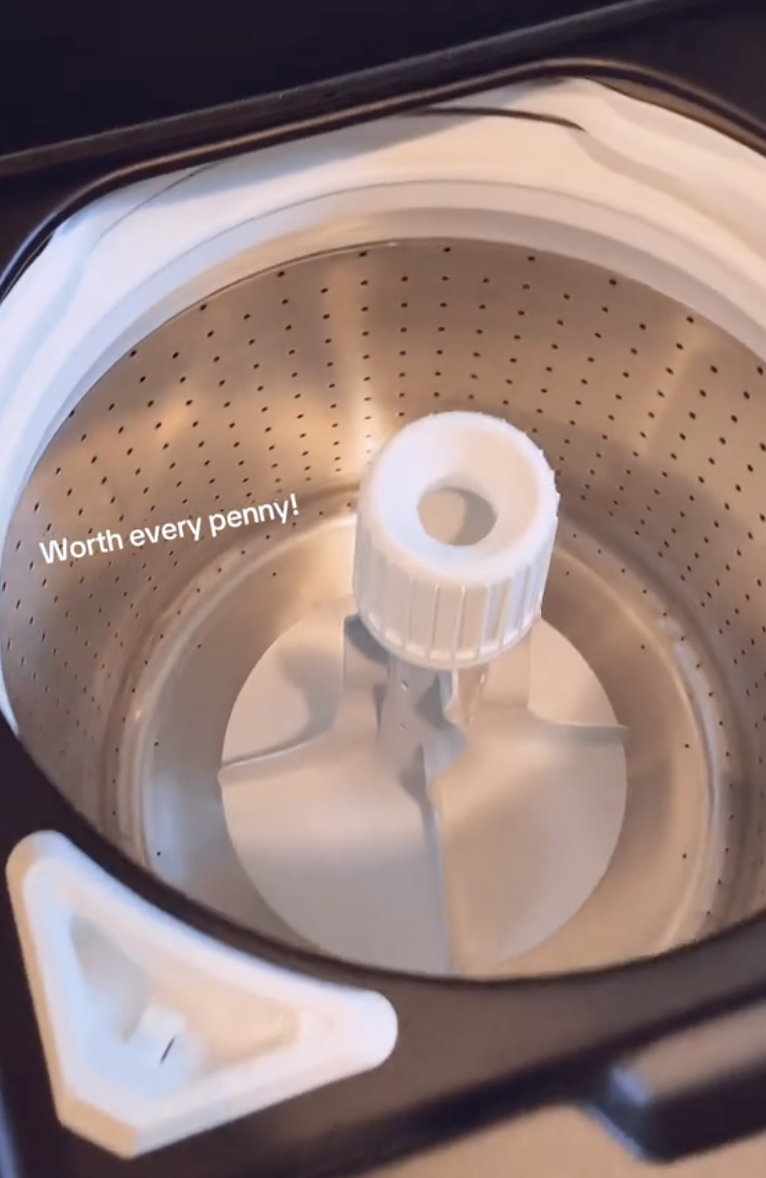 interior of a washing machine