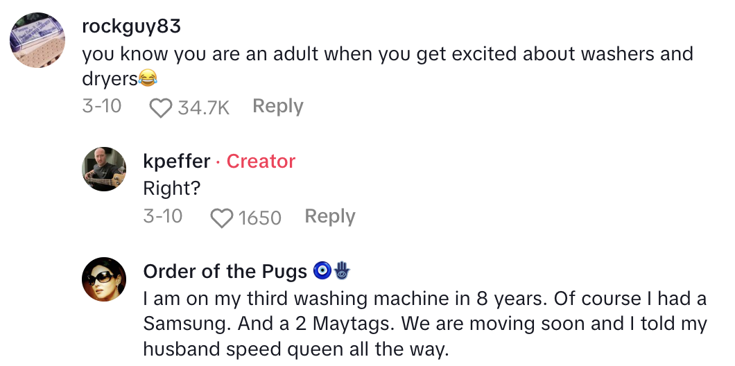 Screenshot 2025 05 01 at 7.34.20 AM Former Samsung Customer Talked About Why That Brand Of Washing Machine Only Lasted 4 Years.   Buy American and get yourself a Speed Queen.
