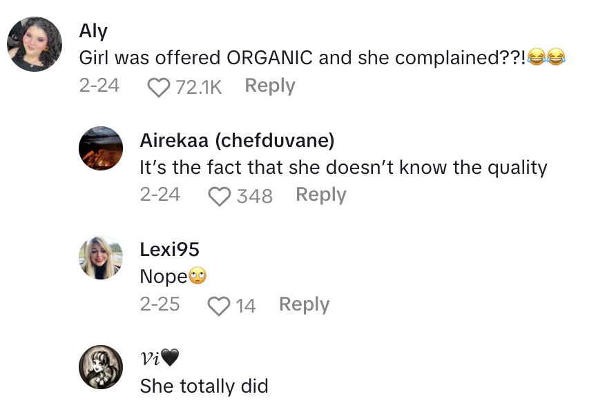 Screenshot 2025 05 01 at 8.52.09 AM I hope she has fun paying $12 a carton.   This TikTokker Said A Neighbor Refused Eggs From Her Yard Because They Were Dirty