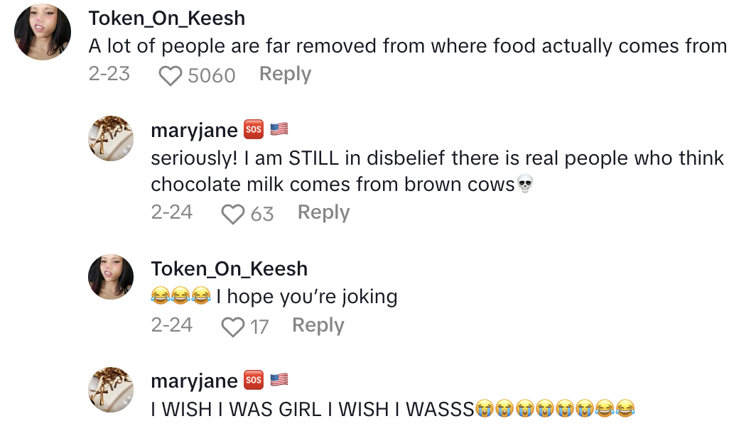 Screenshot 2025 05 01 at 8.52.20 AM I hope she has fun paying $12 a carton.   This TikTokker Said A Neighbor Refused Eggs From Her Yard Because They Were Dirty