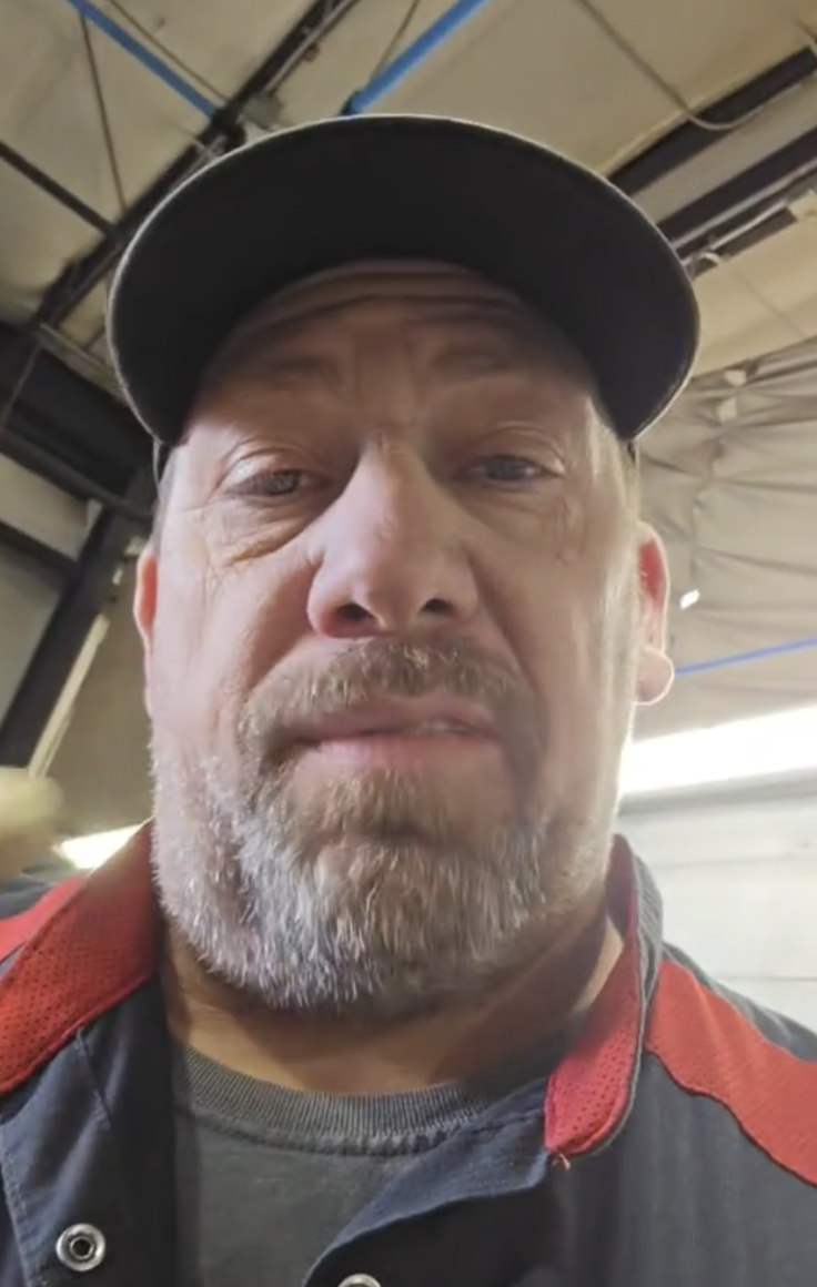 mechanic in his shop