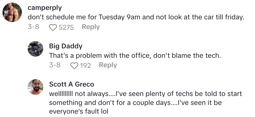 Screenshot 2025 05 01 at 9.28.53%E2%80%AFAM If you ain’t got time to get your car worked on, don’t come to the shop.   A Mechanic Talked About Impatient Customers He Has to Deal With