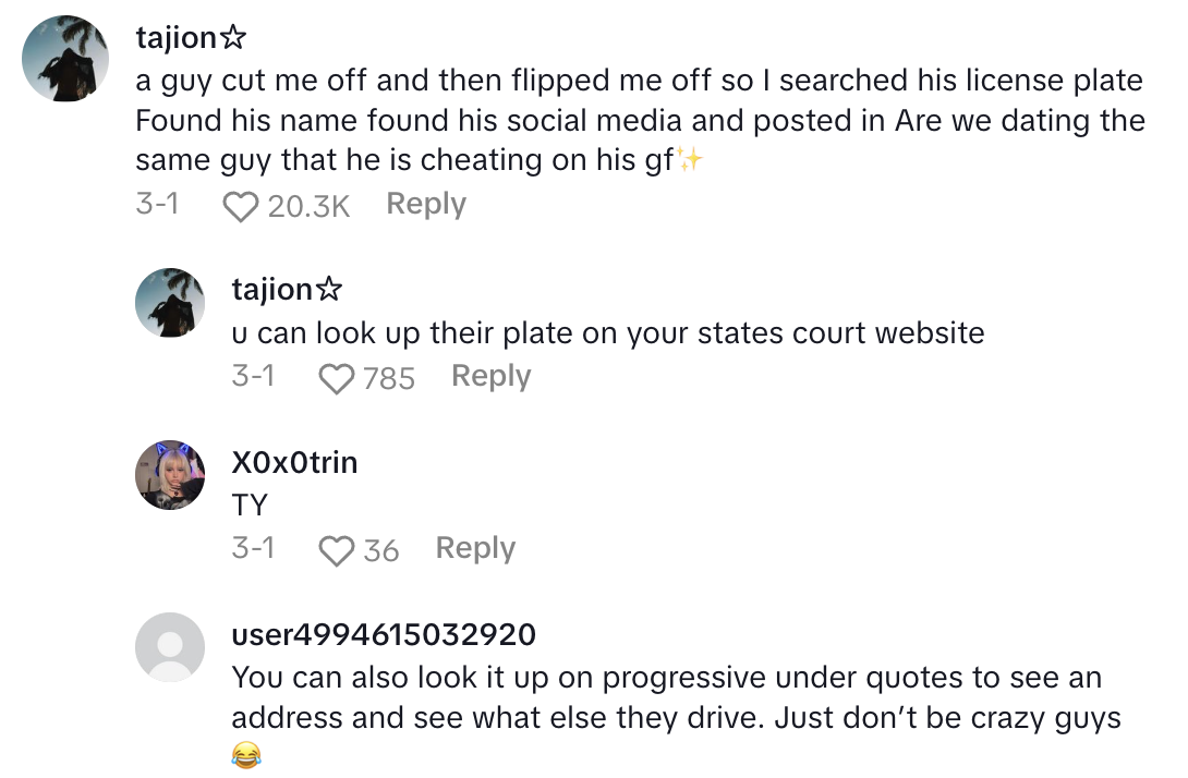 Screenshot 2025 05 01 at 9.33.01 AM A Driver Showed How She Got Revenge On An Aggressive Person On The Road