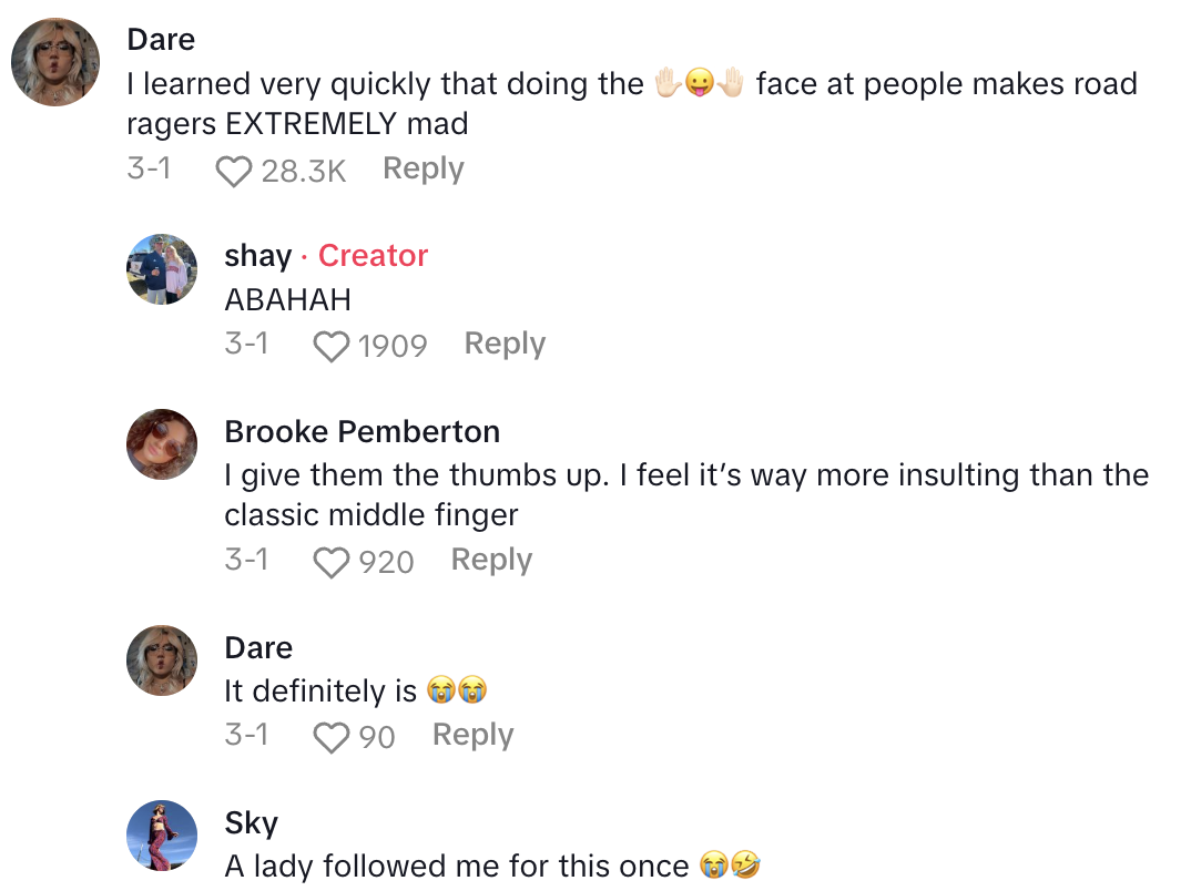 Screenshot 2025 05 01 at 9.33.13 AM A Driver Showed How She Got Revenge On An Aggressive Person On The Road