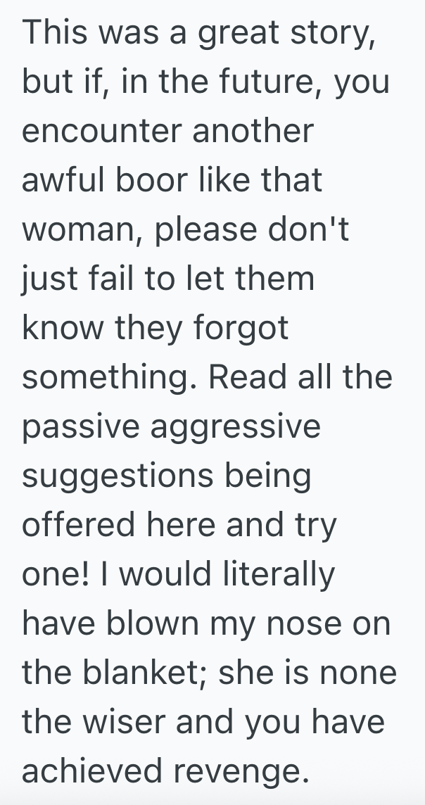 Screenshot 2025 05 03 at 4.43.43 PM Rude Airplane Passenger Keeps Flinging Her Belongings On The Person Sitting Next To Her, So This Person Decides Not To Get Her Attention When She Forgets Something On The Plane
