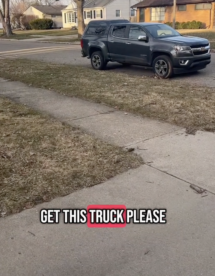 a truck on a street