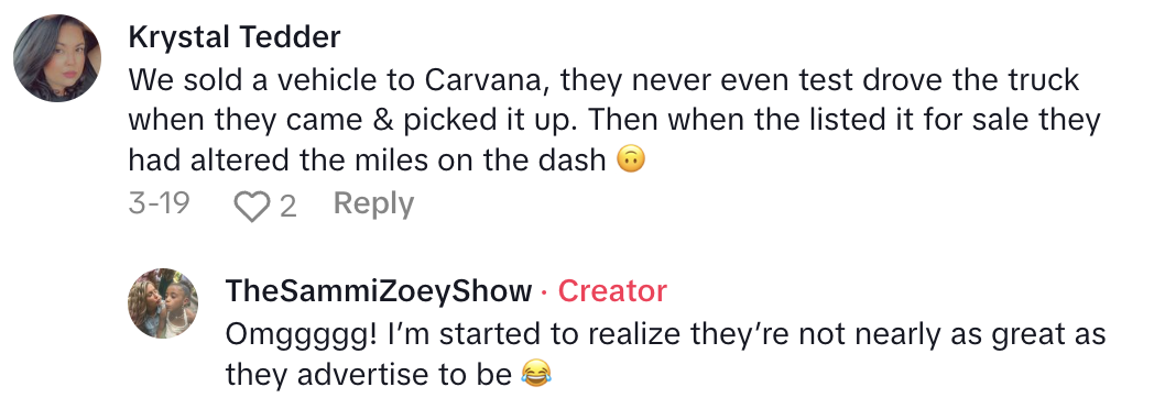 Screenshot 2025 05 04 at 3.56.29 PM A Carvana Customer Said The Company Wont Come Pick Up The Car Her Boyfriend Returned To Them